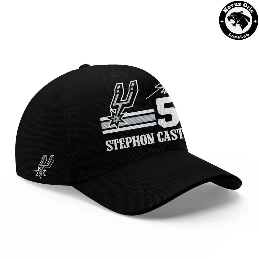 San Antonio Spurs Stephon Castle Action Graphic T-Shirt