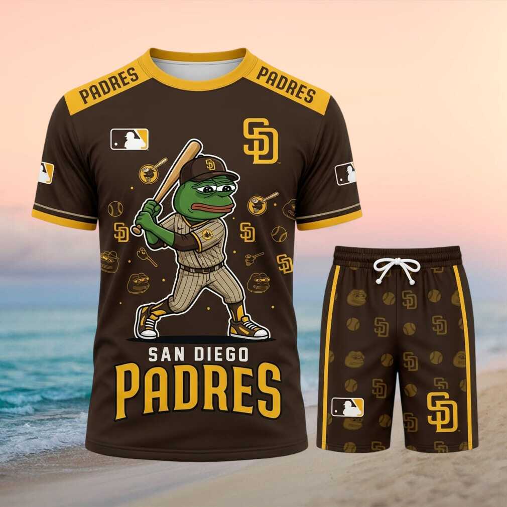 San Diego Padres Frog Baseball Mascot Shirt