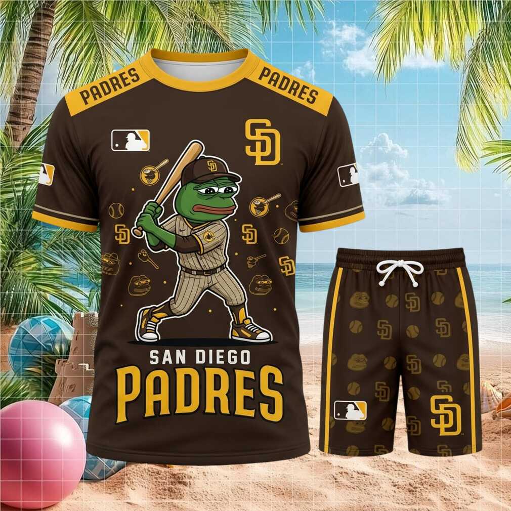San Diego Padres Frog Baseball Mascot Shirt