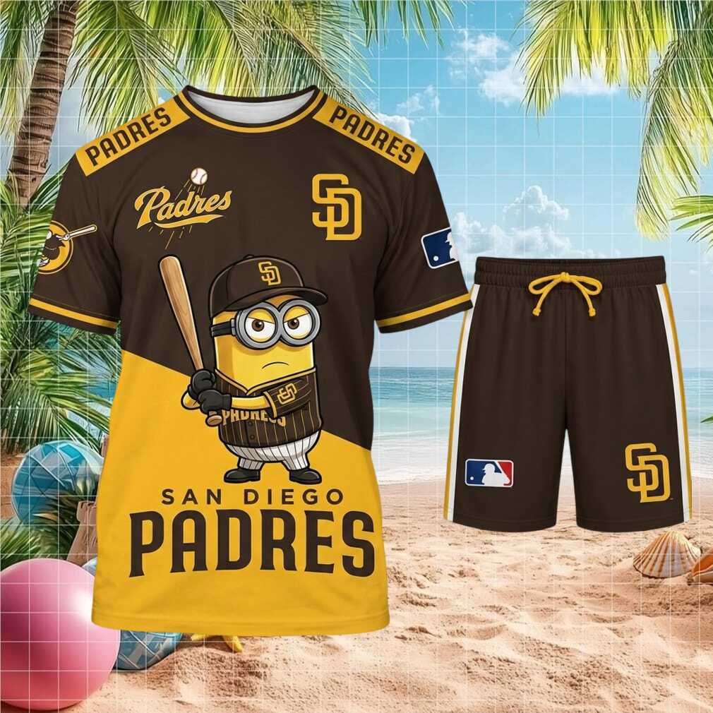 San Diego Padres Minions Baseball Batter Sports Shorts Shirt