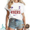 San Francisco 49ers Alzheimer Awareness Heartbeat I Will Remember For You T Shirt - Limotees LLC