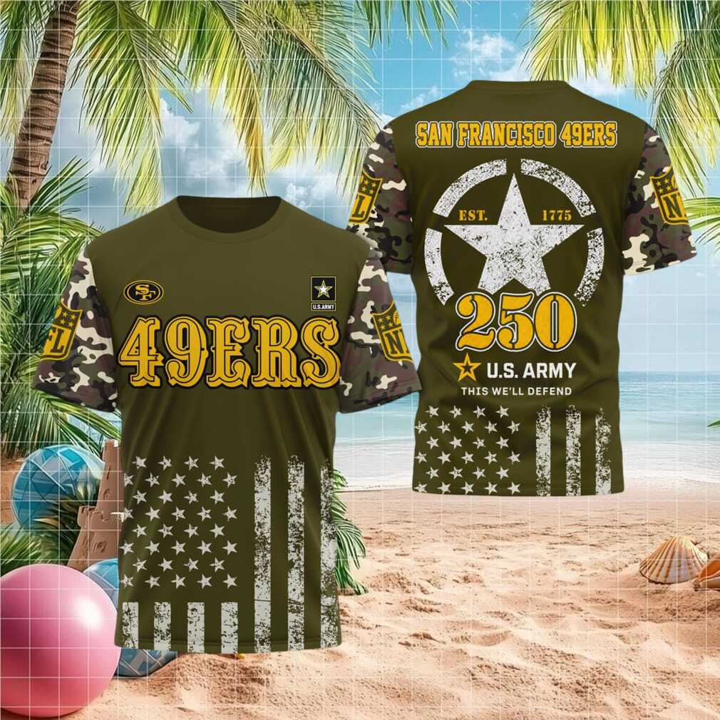 San Francisco 49ers Army Military 2026 Retro Fans Men Women Shirt