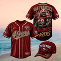 San Francisco 49ers Beast Mascot Stadium Graphic Baseball Jersey