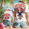 San Francisco 49ers Patriotic Eagle Football Shirt - Limotees LLC