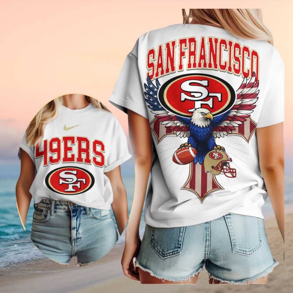 San Francisco 49ers Patriotic Eagle Football Shirt - Limotees LLC