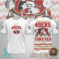 San Francisco 49ers Snoopy Peanuts Forever Fans T Shirt - Limotees LLC