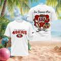San Francisco 49ers Taz Football Mascot Sports Fan T Shirt