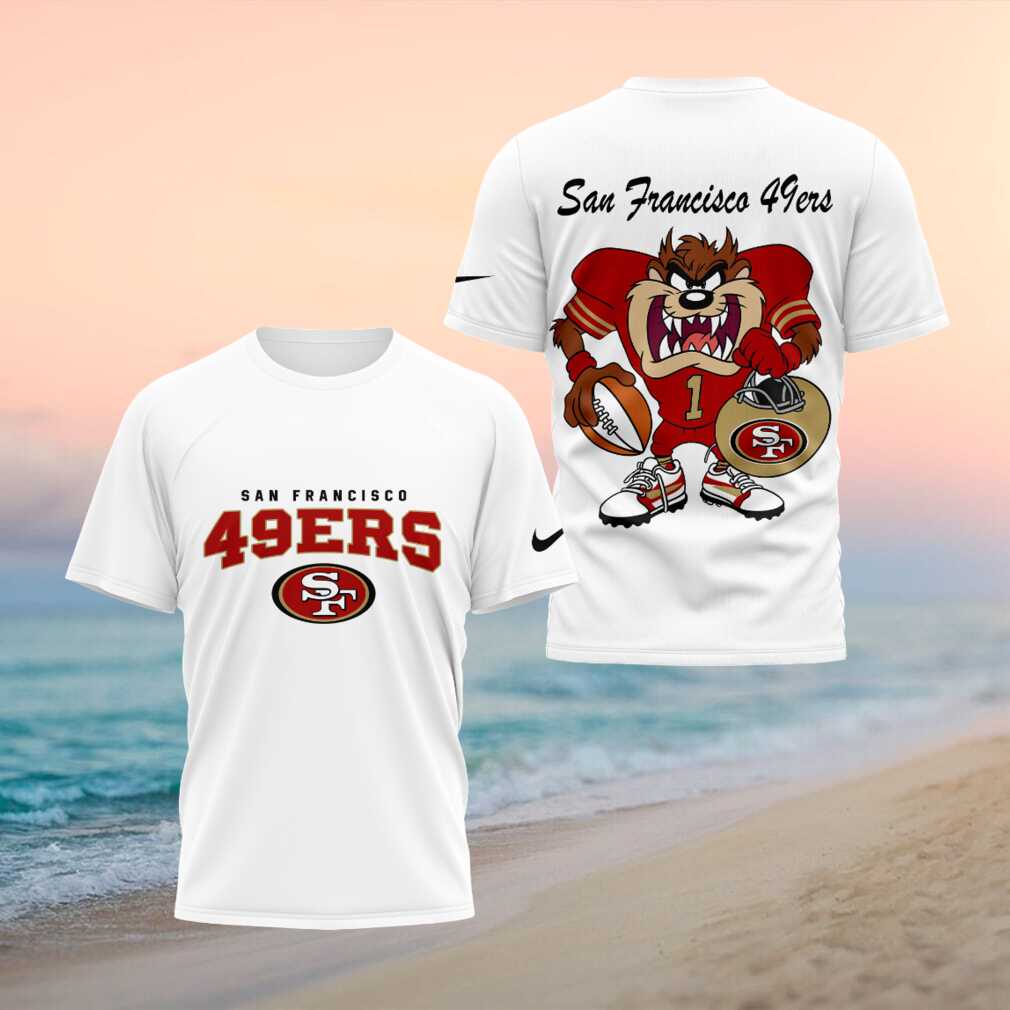 San Francisco 49ers Taz Football Mascot Sports Fan T Shirt