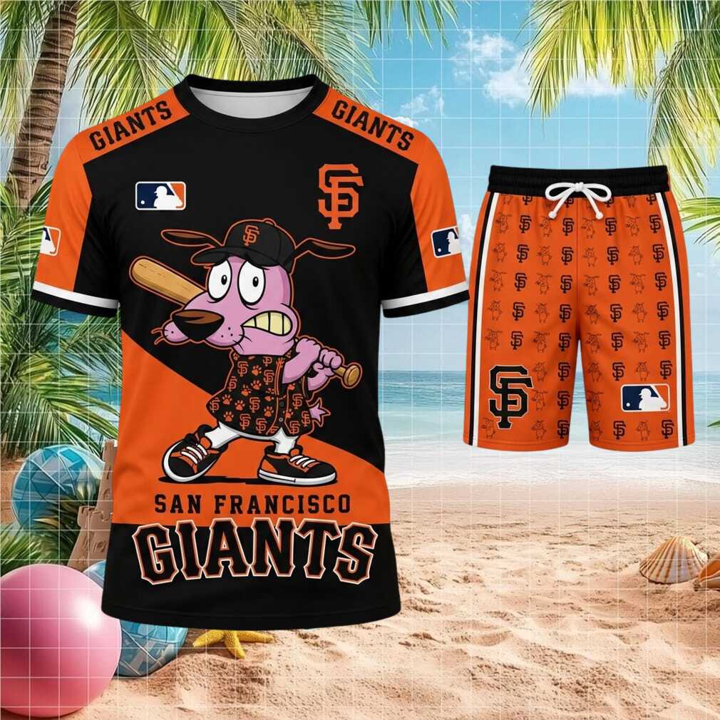 San Francisco Giants Courage The Cowardly Dog Baseball Uniform