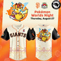 San Francisco Giants Pokemon Worlds Night 2026 Pikachu Baseball Jersey