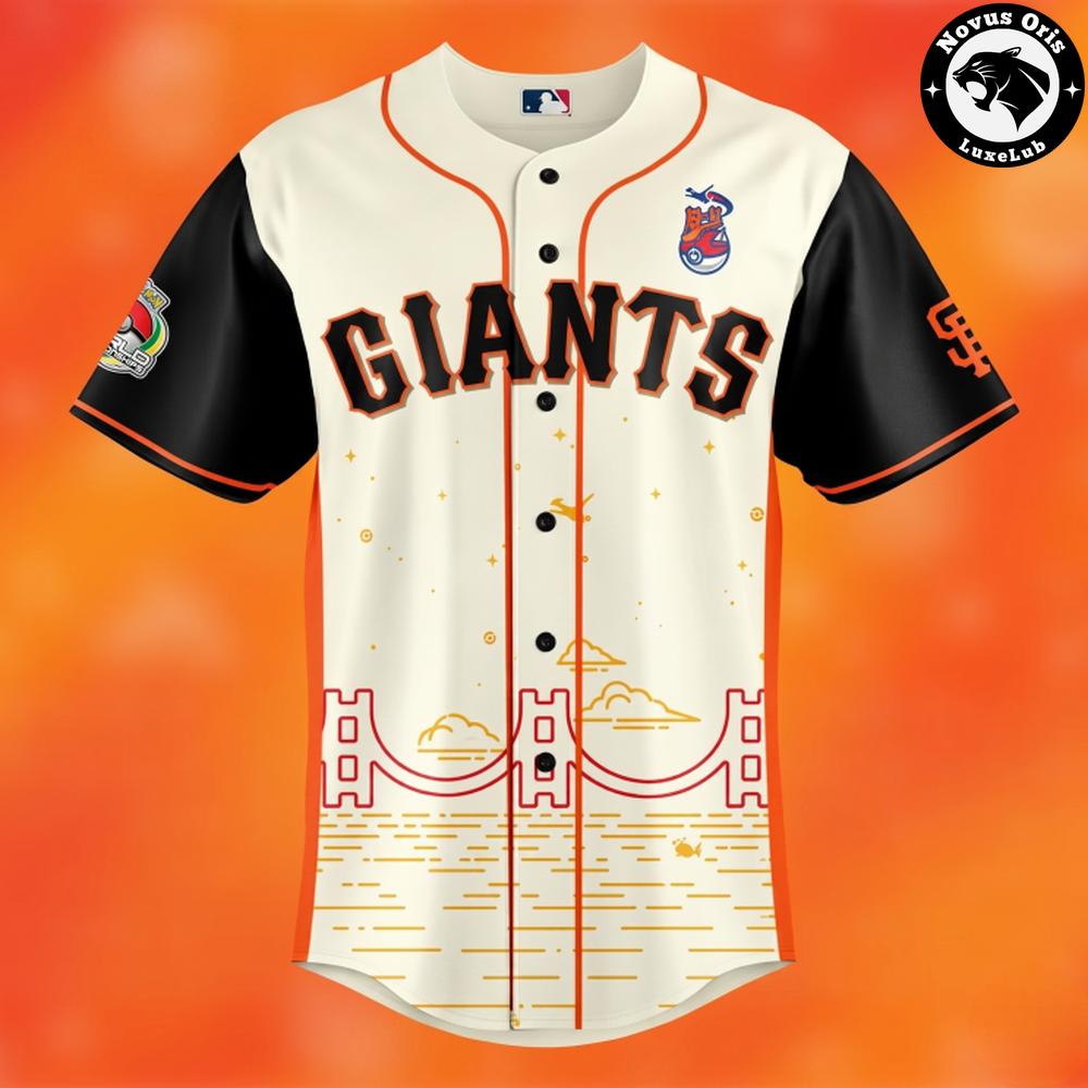 San Francisco Giants Pokemon Worlds Night 2026 Pikachu Baseball Jersey