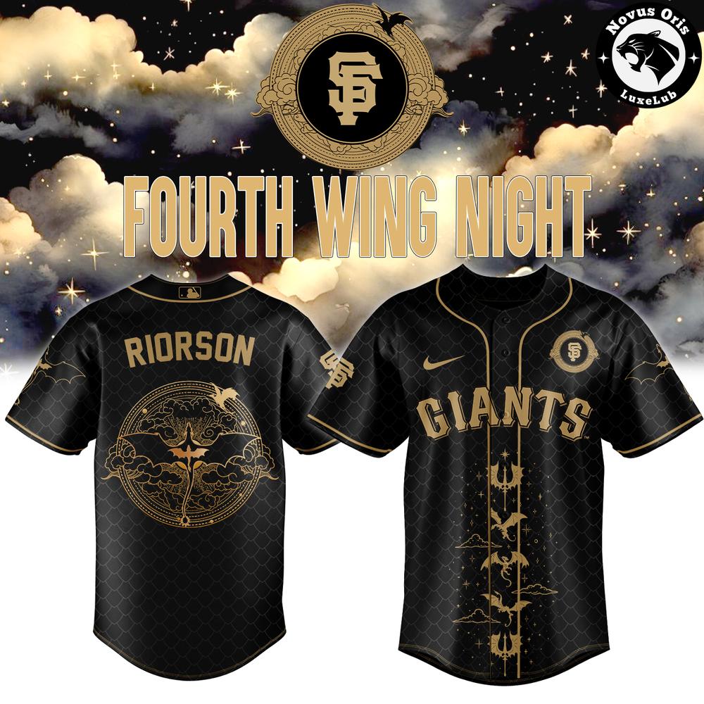 San Francisco Giants x Fourth Wing Night Limited Edition Custom Baseball Jersey