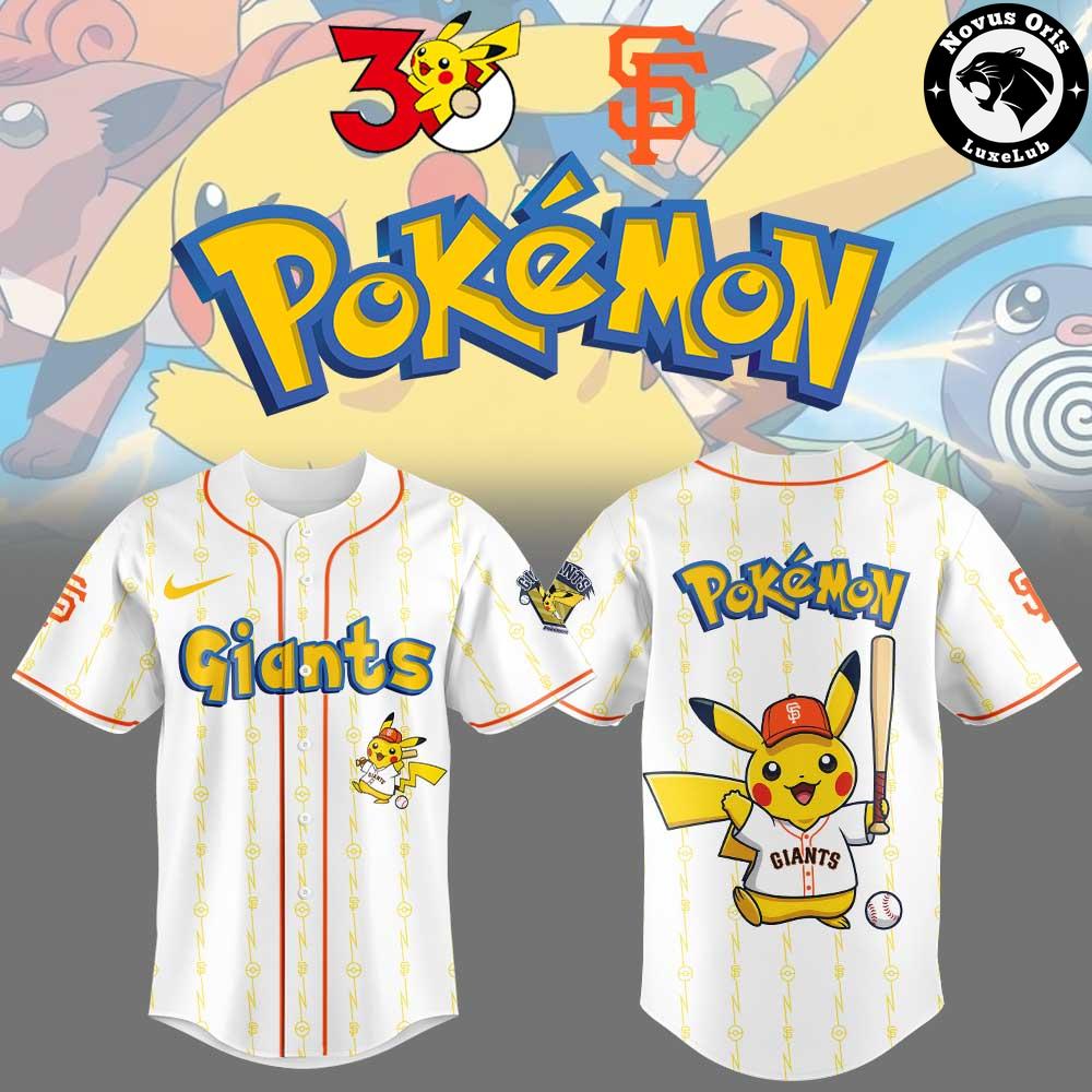 San Francisco Giants x Pokemon GO Night Custom Limited Baseball Jersey