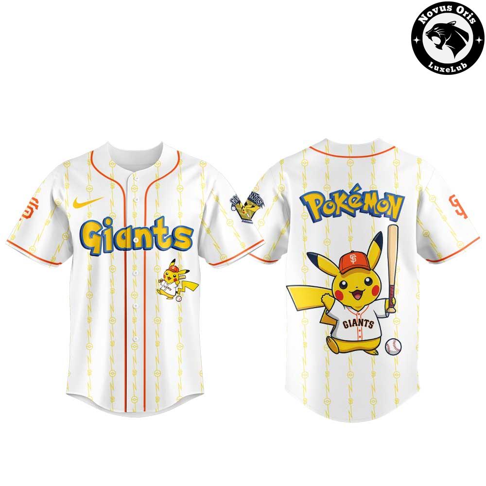 San Francisco Giants x Pokemon GO Night Custom Limited Baseball Jersey