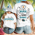 San Jose Sharks Nurse Medical Stethoscope Just A Nurse Shirt