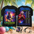 Santana Oneness Tour 2026 Cosmic Light Guitarist Concert Shirt