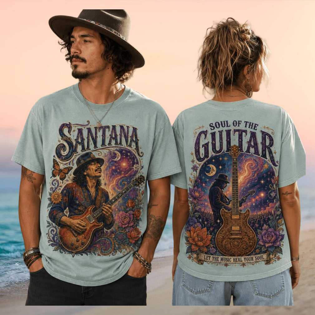 Santana Soul Of The Guitar Let The Music Heal Your Soul T Shirt