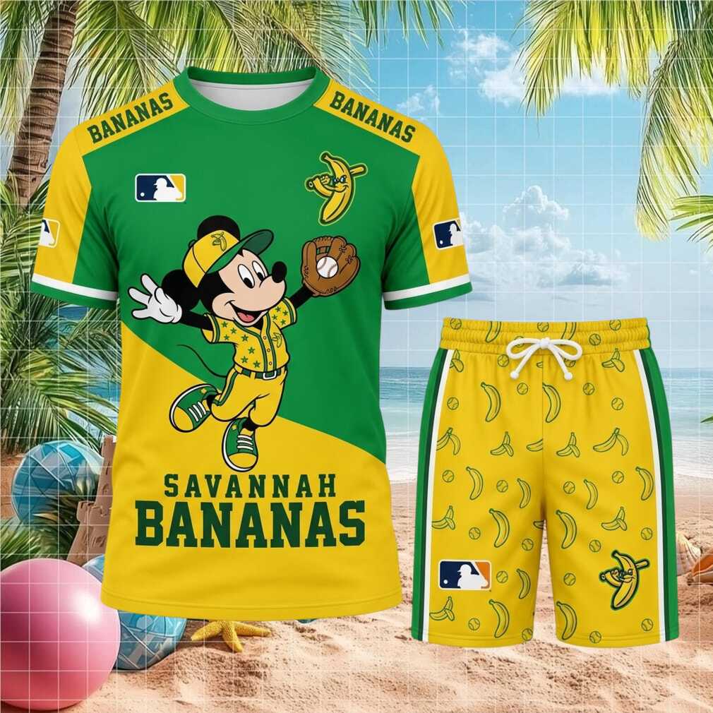 Savannah Bananas Mickey Mouse Baseball Uniform Shirt