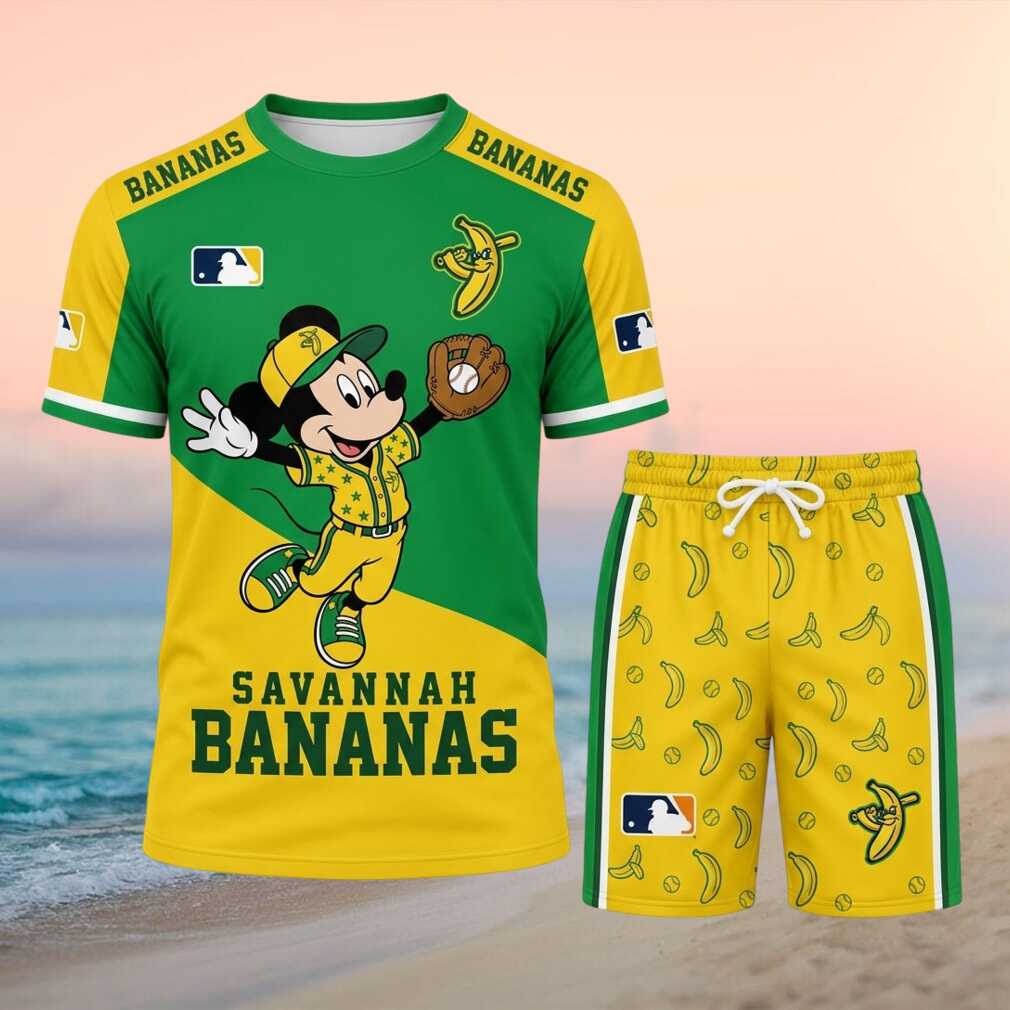Savannah Bananas Mickey Mouse Baseball Uniform Shirt