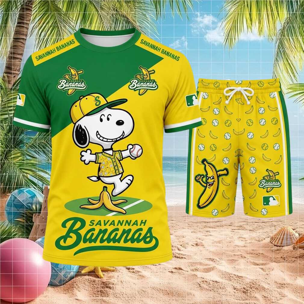 Savannah Bananas Snoopy Baseball Team Shirt Shirt