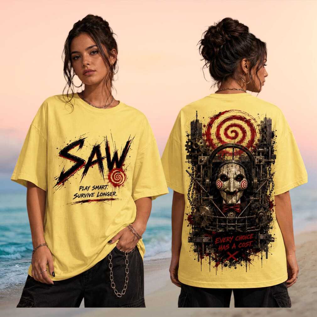 Saw Horror Movie Spiral Trap Iconic Cult Classic Series Collectible Fan Apparel Shirt