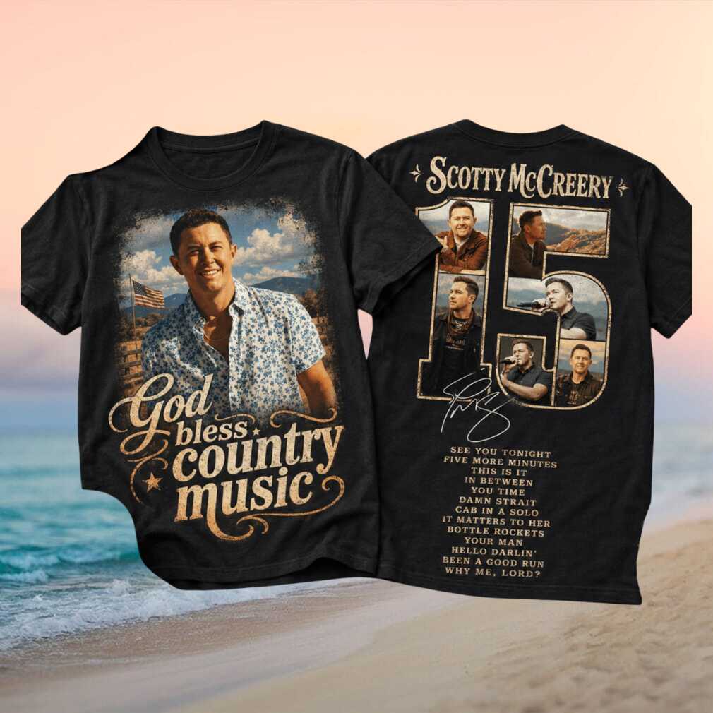 Scotty McCreery God Bless Country Music 15 Years Anniversary Retro Men Shirt - Limotees LLC