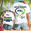 Seattle Football Jeep Heartbeat Design Shirt