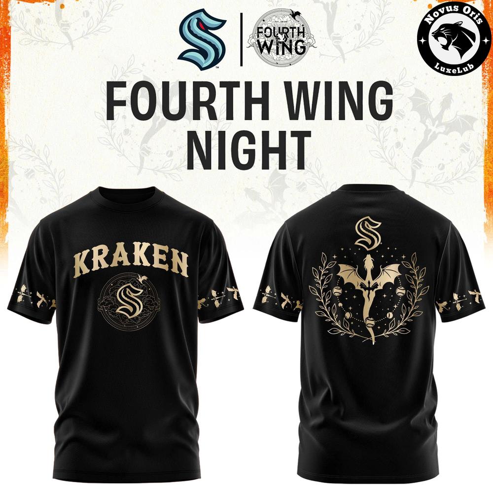 Seattle Kraken x Fourth Wing Night Limited Edition T-Shirt