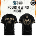 Seattle Kraken x Fourth Wing Night Limited Edition T-Shirt