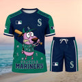 Seattle Mariners Courage The Cowardly Dog Baseball Shirt