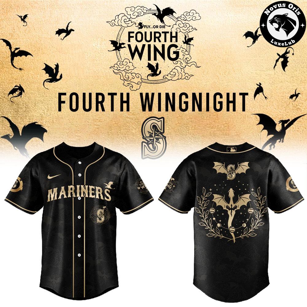 Seattle Mariners Fourth Wing Night Baseball Jersey Limited Edition Dragon Graphic Merch