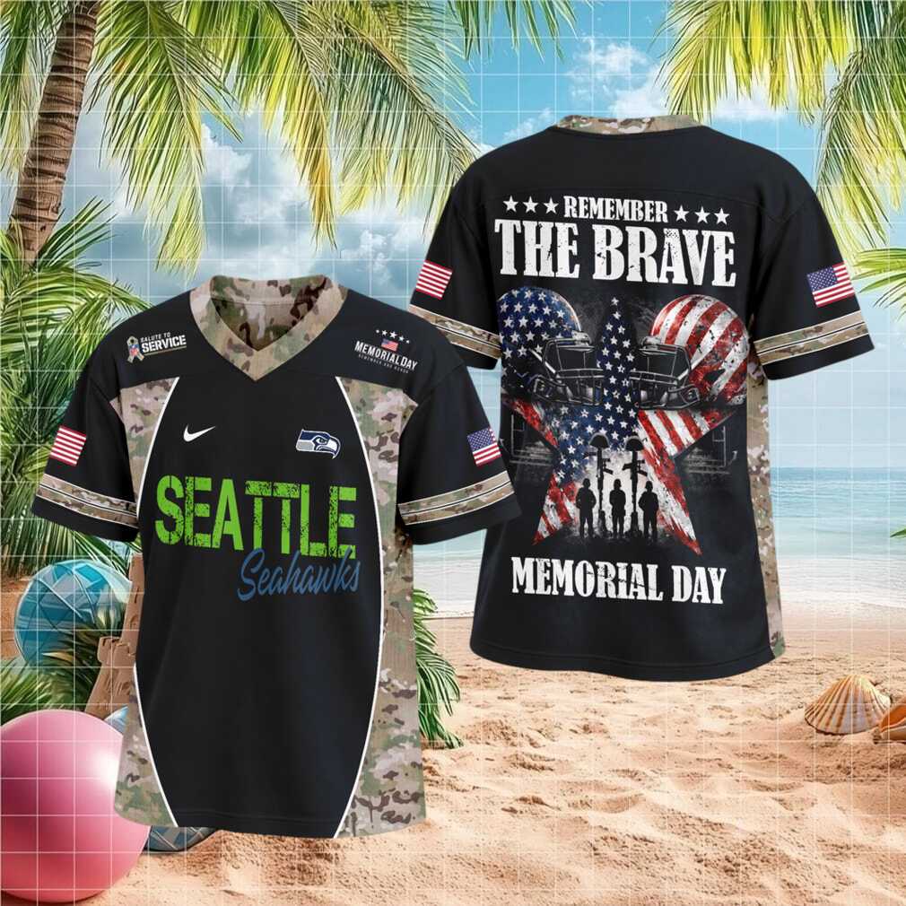 Seattle Seahawks Memorial Day Salute To Service Camo Shirt