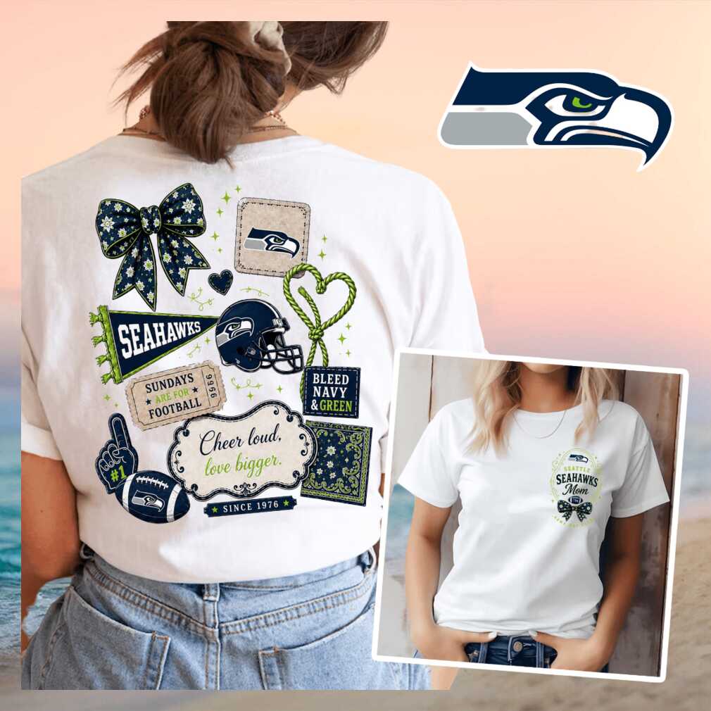 Seattle Seahawks Mom Game Day Football Vintage Retro Style Gift Women Shirt