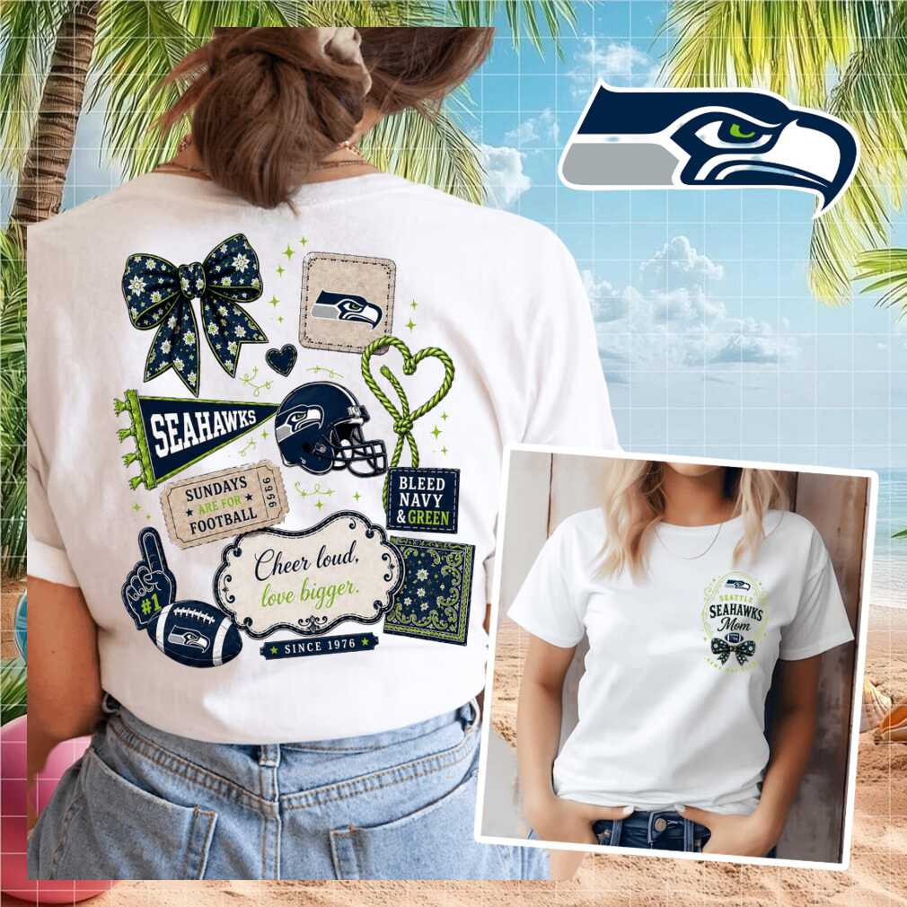 Seattle Seahawks Mom Game Day Football Vintage Retro Style Gift Women Shirt
