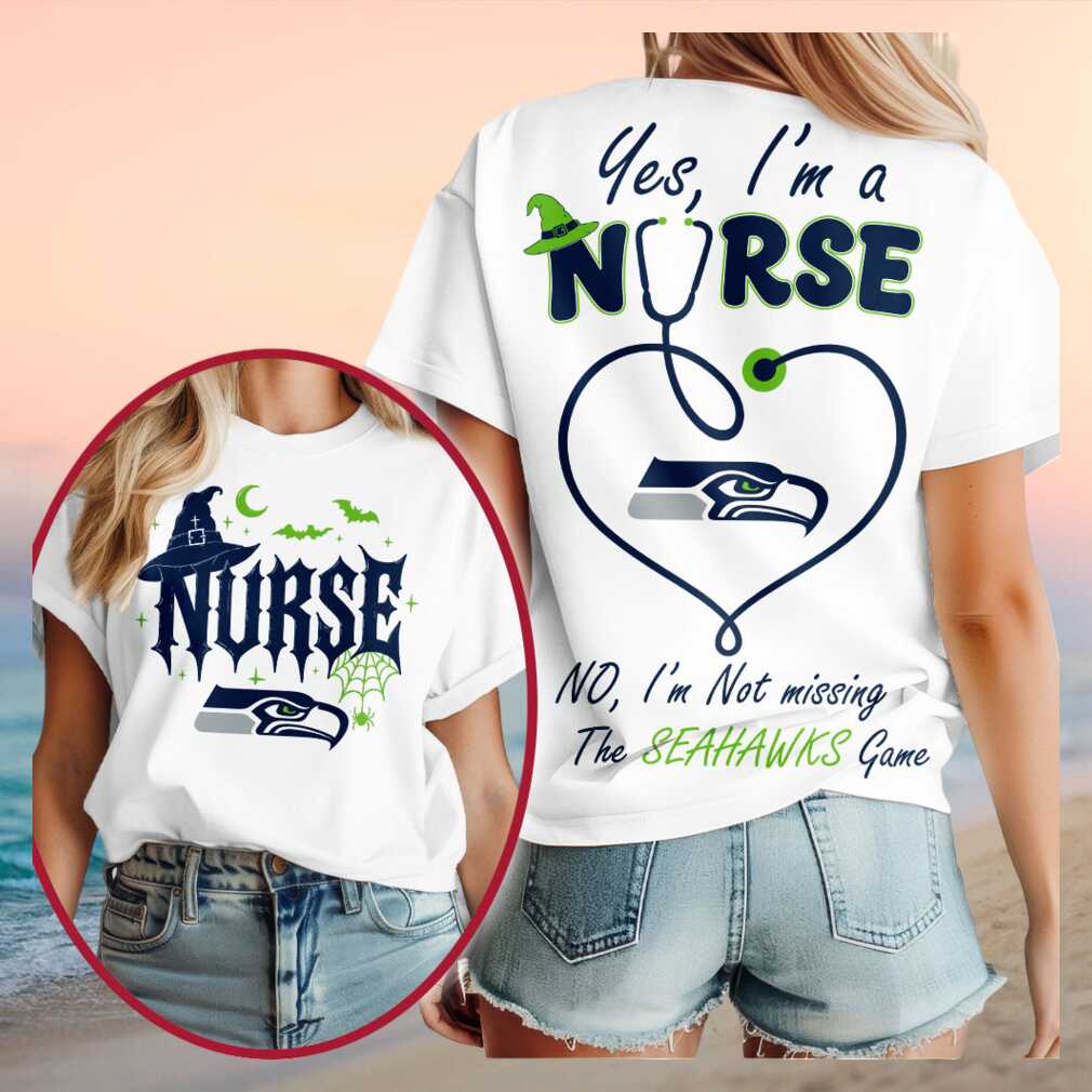 Seattle Seahawks Nurse Witch Stethoscope Shirt