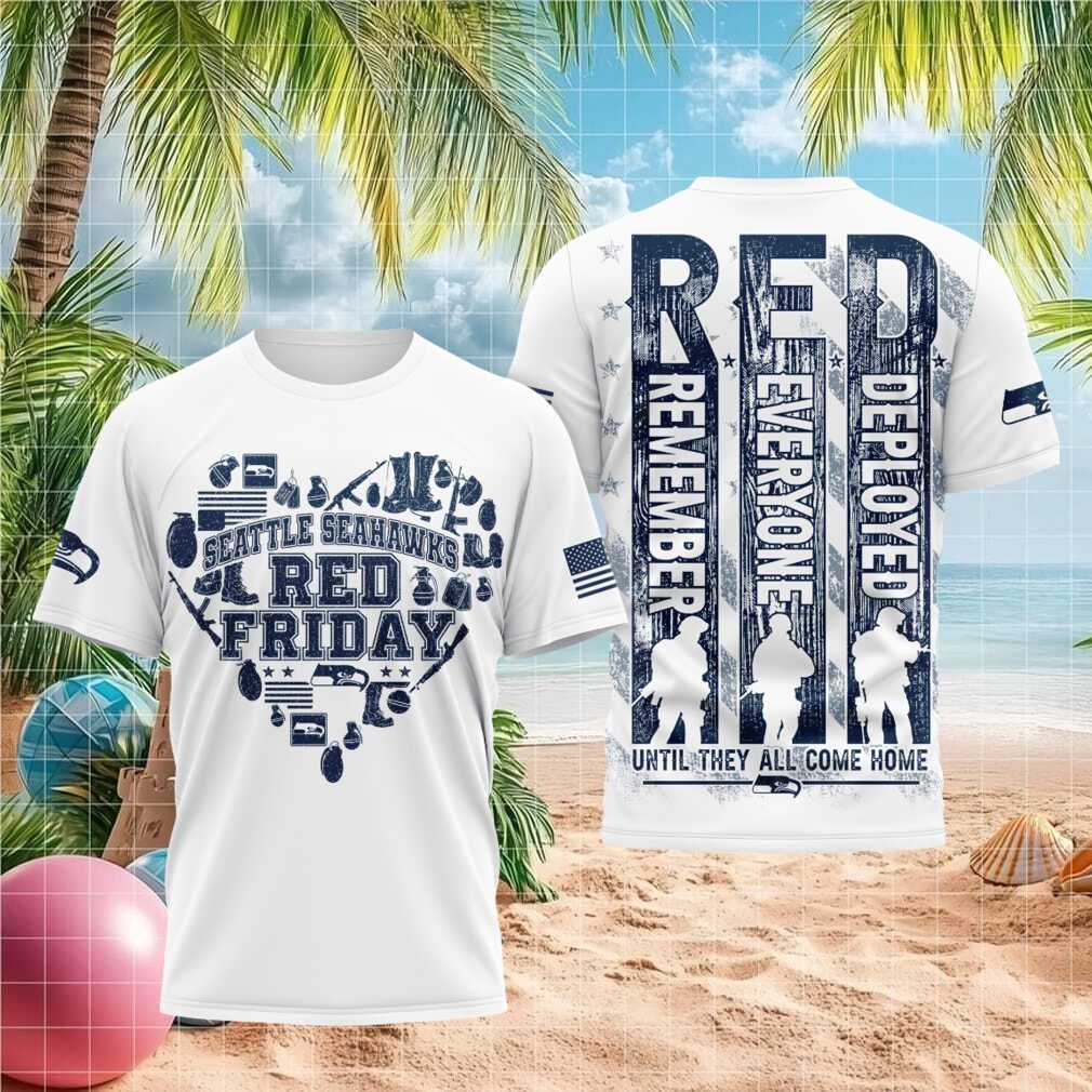Seattle Seahawks Red Friday Military Support Shirt - Limotees LLC