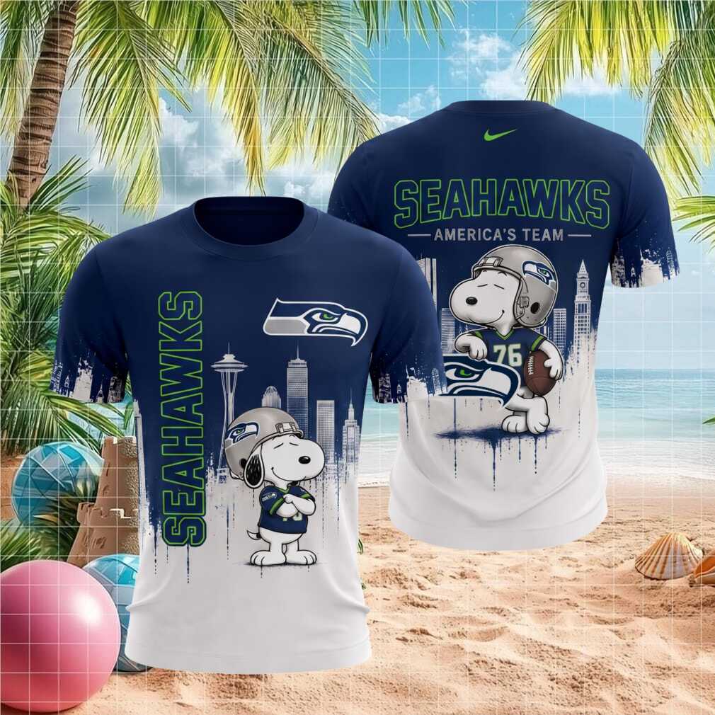 Seattle Seahawks Snoopy Americas Team Skyline Shirt - Limotees LLC