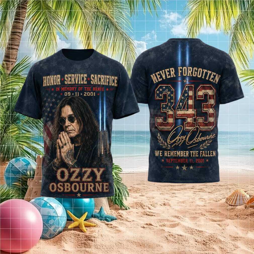 September 11 Never Forgotten Ozzy Osbourne Memorial Shirt