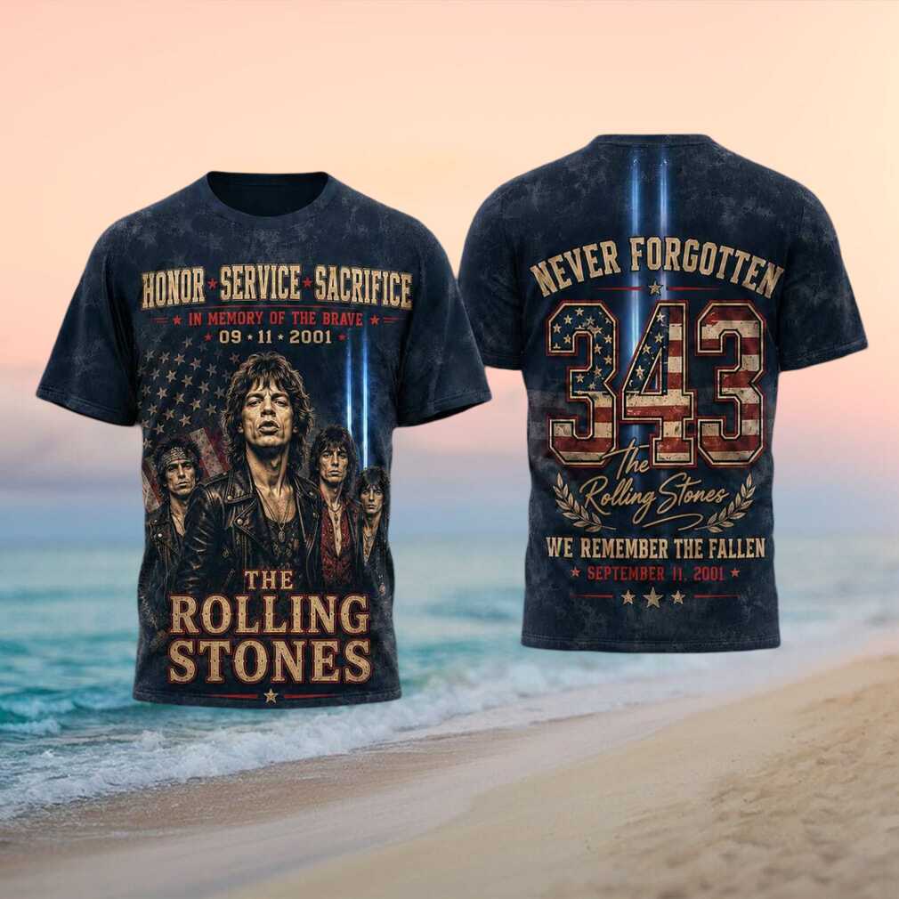 September 11 Never Forgotten The Rolling Stones Shirt - Limotees LLC