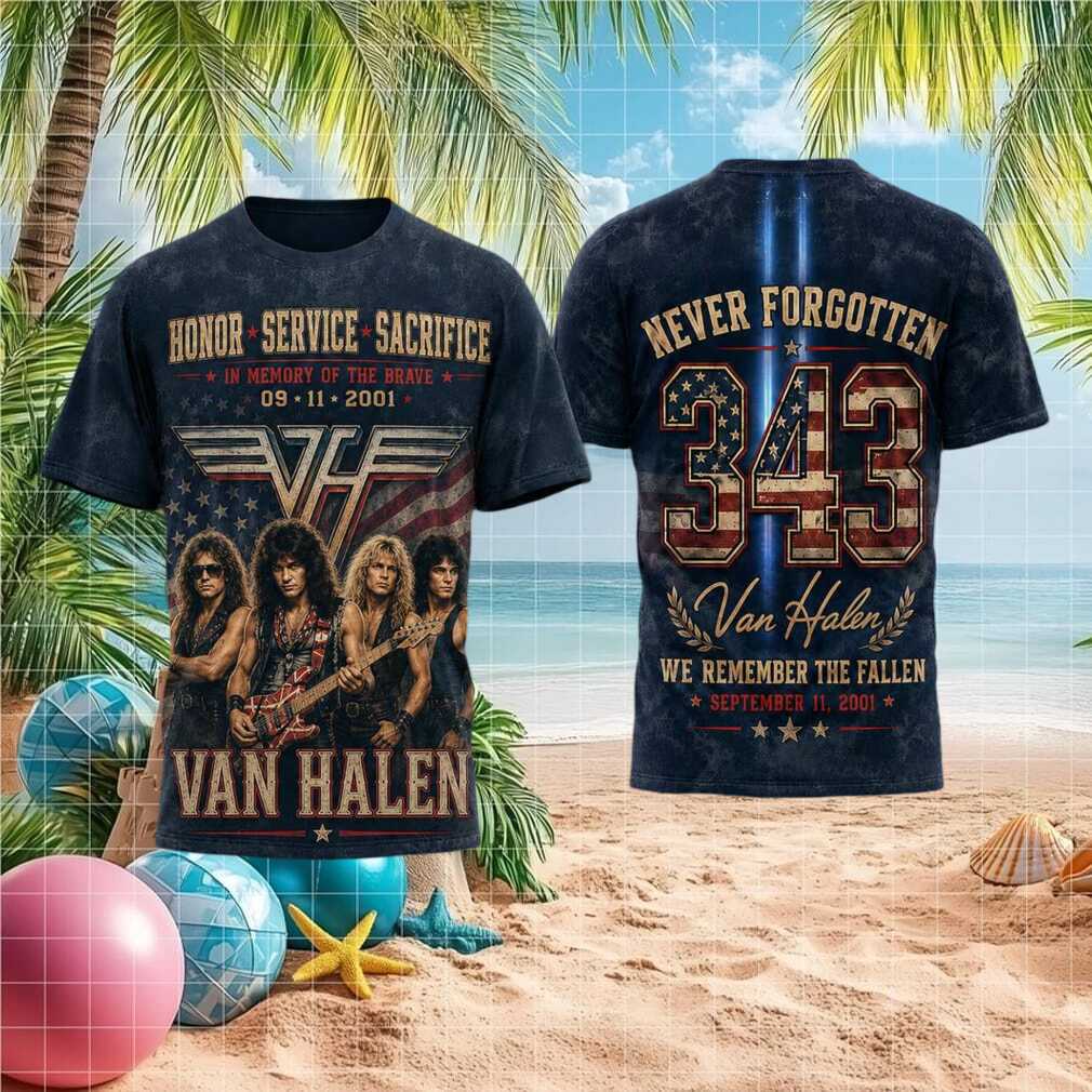September 11 Never Forgotten Van Halen Shirt - Limotees LLC