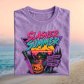 Slasher Summer Camp Blood Halloween Retro 80s Horror Movie Fan Vintage Shirt - Limotees LLC