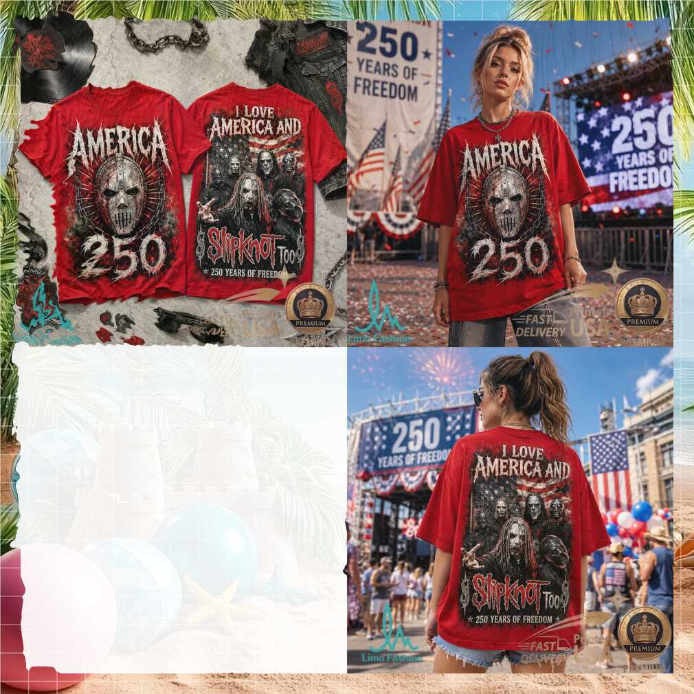 Slipknot America 250 Years Of Freedom Nu Metal Patriotic Shirt - Limotees LLC