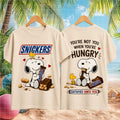 Snickers Chocolate Bar Snoopy Hungry Satisfies Shirt