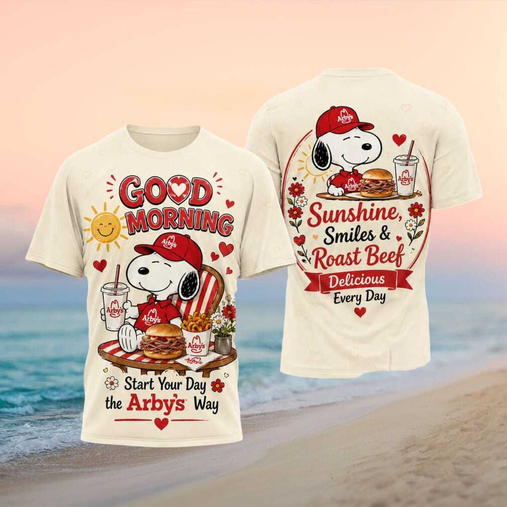 Snoopy Arbys Good Morning Sunshine Roast Beef Breakfast Shirt