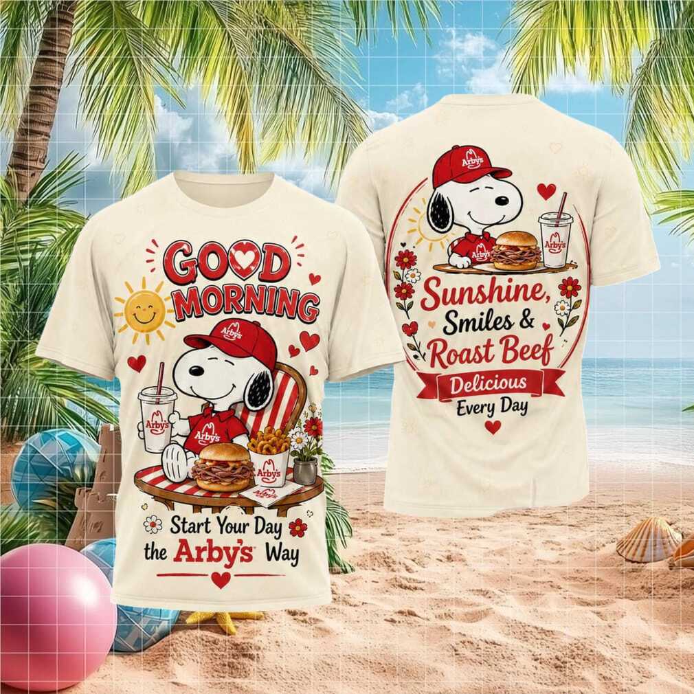 Snoopy Arbys Good Morning Sunshine Roast Beef Breakfast Shirt