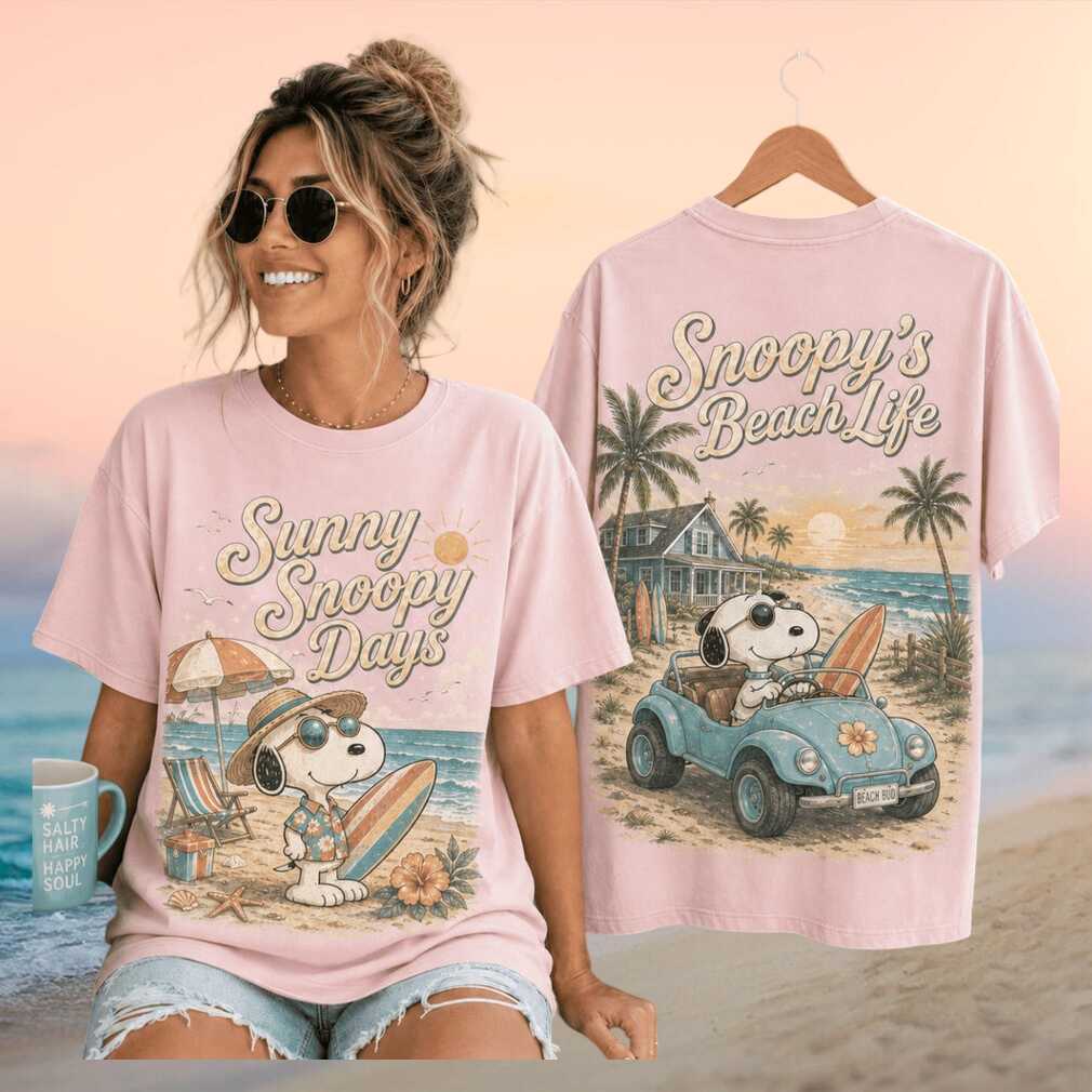 Snoopy Beach Life Sunny Days Summer Cartoon Shirt