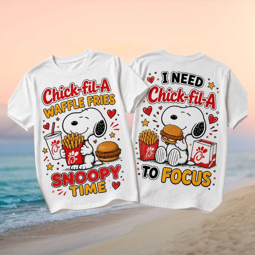 Snoopy Chick Fil A Fast Food Waffle Fries Shirt - Limotees LLC