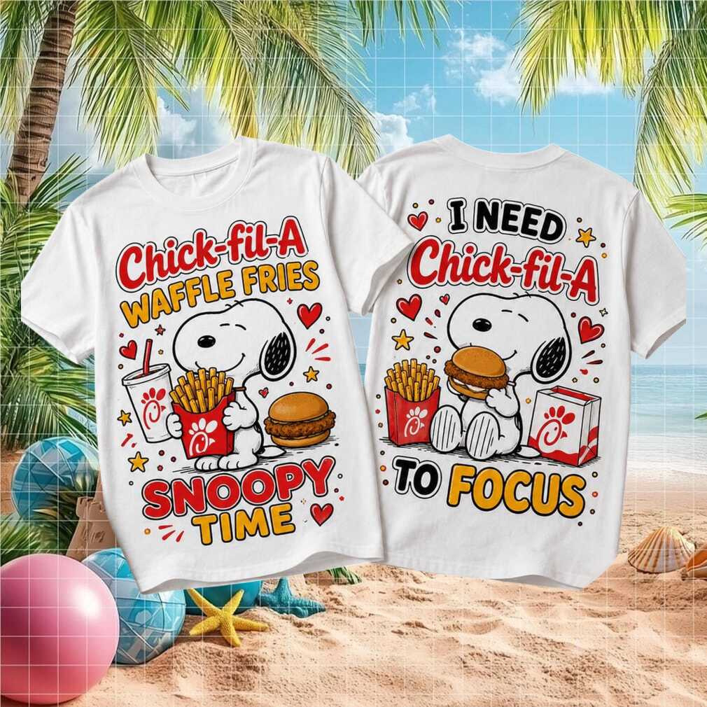 Snoopy Chick Fil A Fast Food Waffle Fries Shirt - Limotees LLC