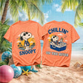 Snoopy Chillin On The River Summer Vacation Retro Cartoon Gift For Shirt - Limotees LLC