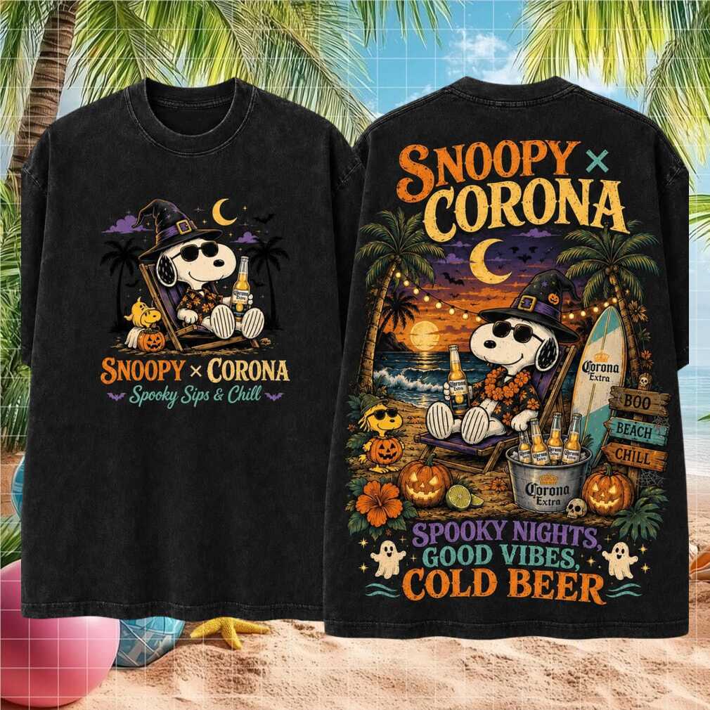 Snoopy Corona Extra Halloween Spooky Beach Party Shirt - Limotees LLC